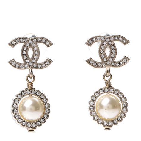 chanel teardrop earrings